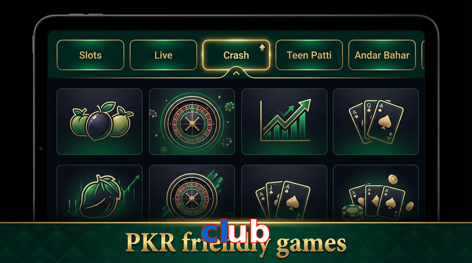 Game list for Club games section