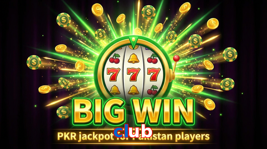 Big win animation on Club slot game
